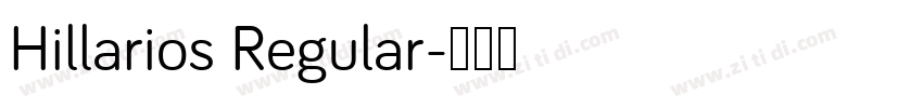 Hillarios Regular字体转换